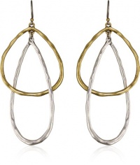 Lucky Brand Two-Tone Interlocking Drop Earrings