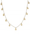 A simple chain with plenty of charm. Lauren Ralph Lauren's long necklace featuring abstract leaves can be worn long or doubled up for a twist. Crafted in goldtone mixed metal. Approximate length: 40 inches.