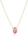 Dogeared Jewels and Gifts Healing Gems Gold-Plated Silver Lasting Cherry Quartz Necklace