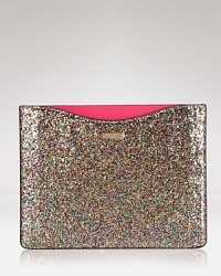 All that glitters is glam! kate spade new york puts a sparkly spin on the essential iPad sleeve. It's a splashy way to surf on.