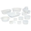 Wyndham House 28pc White Ceramic Bakeware Set 8inch Round Casserole Microwave Safe