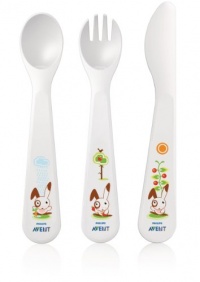 Philips AVENT BPA Free Toddler Spoon, Fork and Knife, 18+ Months