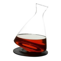 Sagaform Round Bottom Decanter with Sililcone Tray