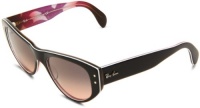 Ray-Ban RB4152 Vagabond Cateye Sunglasses 53 mm, Non-Polarized, Black Tex/Gray Gradinet Pink