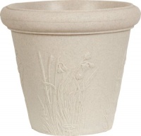 Dynamic Design RWF2404MW Wild Flower Premium 23-Inch Poly Planter, Mineral Brown