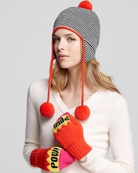 This striped, pom-pom hat from kate spade new york looks just as cute with a wool coat as it does a ski parka.