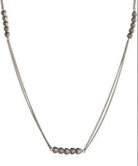 Jessica Simpson Worn Silver-Tone Stationed Heart Necklace