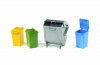 Bruder Trash Bin Set (3 Small, 1 Big)