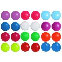 12 Pairs Neon 1/2 Flat Round Studs, Plastic Stud (No Metal) In Assorted