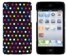 Rainbow Mini Polka Dot Embossed Hard Case for Apple iPod Touch 4, 4G (4th Generation)