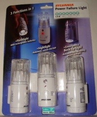 Sylvania Power Failure Light with LED Technology - 3 Pack Set