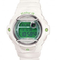 G-Shock Baby G Vivid Color 169R Watch White/Green, One Size