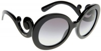 Prada PR27NS Sunglasses - 1AB/3M1 Black (Gray Gradient Lens) - 55mm