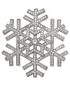 Let it show. Carolee welcomes winter with this snowflake-styled brooch. Crafted from silver-tone mixed metal, sparkling accents make this pin truly shine. Approximate diameter: 2-1/4 inches.