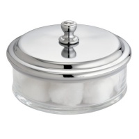 InterDesign York Canister, Clear/Chrome