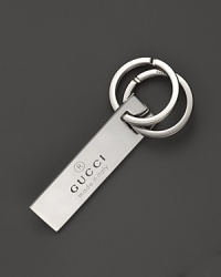 Keyrings with logo-stamped tag from Gucci.