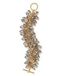 ABS by Allen Schwartz Three Row Beaded Bracelet