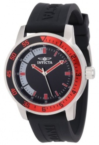 Invicta Men's 12845 Specialty Black Dial Watch with Red/Black Bezel