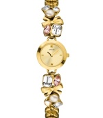 Adorn your wrists with pure charm with this eye-catching watch from GUESS.