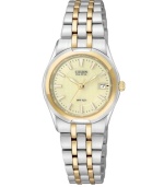 Step out in sophisticated style with this contemporary Eco-Drive Corso watch by Citizen.