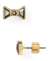 Lovely and ladylike, these tiny MARC BY MARC JACOBS bow earrings are feminine without being too cute. Pair them with a cocktail dress for a party-perfect look!