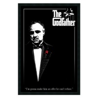 Godfather - Red Rose Framed Print Art - 37.66 x 25.66