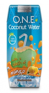 O.N.E. Coconut Water with a Splash of Mango, 8.5-Ounce Aseptic Containers (Pack of 12)