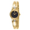 Movado Women's 604984 Amorosa Gold-Plated Diamond Accented Bangle Bracelet Watch