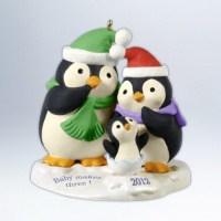 Hallmark 2012 Baby Makes Three Keepsake Ornament