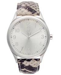 Juicy Couture's Darby collection watch slithers with style with snake-embossed leather.