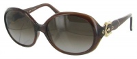 Fendi FS5075 208 Rectangle Frame Women's Sunglasses Brown Lense