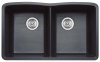 Blanco 511-702 Diamond Equal Double Bowl Kitchen Sink, Anthracite Finish