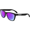 Oakley Frogskins Men's Limited Collector Editions Designer Sunglasses - Matte Black/Violet Iridium / One Size Fits All