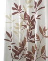 InterDesign Leaves Long Shower Curtain, Brown