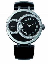 RSW Women's 6025.BS.L1.12.D1 Wonderland Round Black Dial Patent Leather Diamond Watch