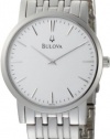 Bulova Men's 96A115 Silver White Dial Bracelet Watch