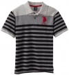 U.S. Polo Assn. Boys 8-20 Engineered Striped Polo