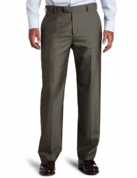 Kenneth Cole Reaction Men's Stria Crosshatch Modern Fit Flat Front Dress Pant