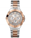 A shimmering sport watch in rosy hues from GUESS.