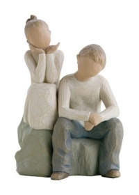 DEMDACO Willow Tree Figurine, Brother and Sister