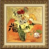 Roses and Anemones by Vincent Van Gogh, Framed Print Art - 21.99 x 21.86