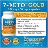 Nutrigold 7-Keto Gold (Clinically-proven 7-Keto), 100 mg, 60 veg. capsules