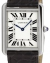 Cartier Men's W5200003 Tank Solo Silver Dial Watch