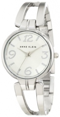 Anne Klein Women's 10/9813SVSV Silver-Tone Bangle Watch