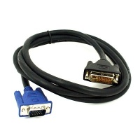 HDE DVI 24+5 (DVI-I) male to VGA male Cable - 1.5M