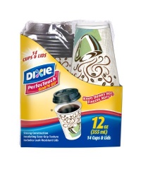 Dixie Perfectouch Grab N Go Hot Cup, 12 Ounce, 14 Count