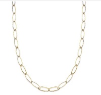 Giani Bernini 24k Gold Over Sterling Silver Necklace, Oval Link Necklace