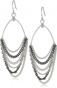 Kenneth Cole New York Silver-Tone Chain Swag Earrings