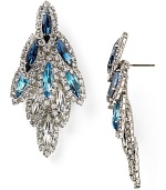 Elizabeth Cole Bacall Swarovski Crystal Earrings