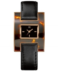 Seductive style blends with timeless precision in this sleek Tommy Hilfiger timepiece.